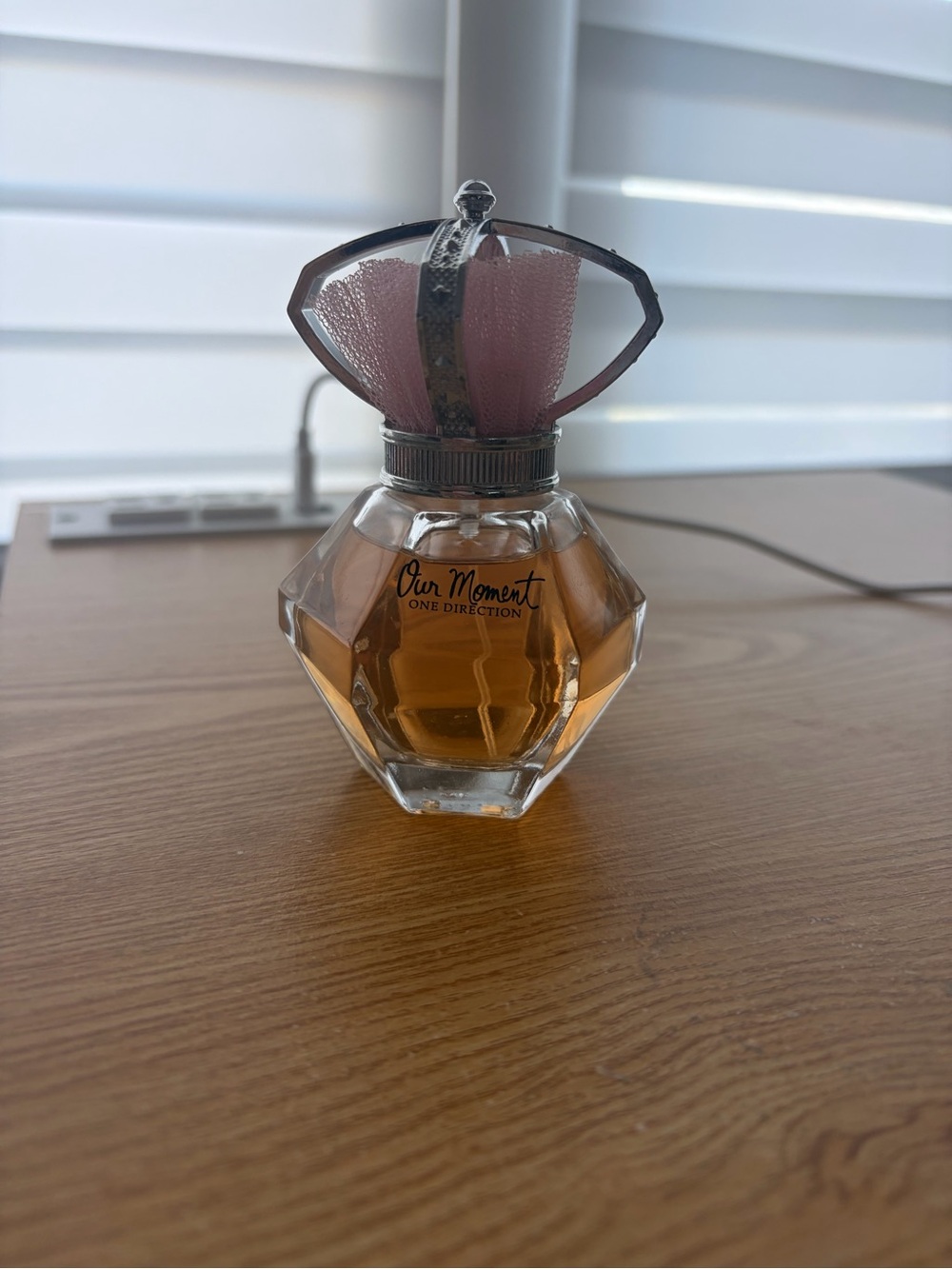1D Our Moment Pink Accent Glass Perfume Bottle